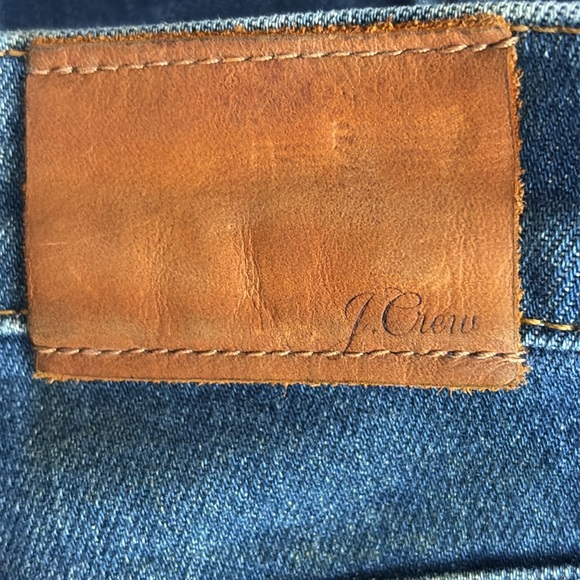 J. Crew Billie Demi Boot Crop Raw Hem Jeans Medium Wash - Size 27 - Picture 11 of 12